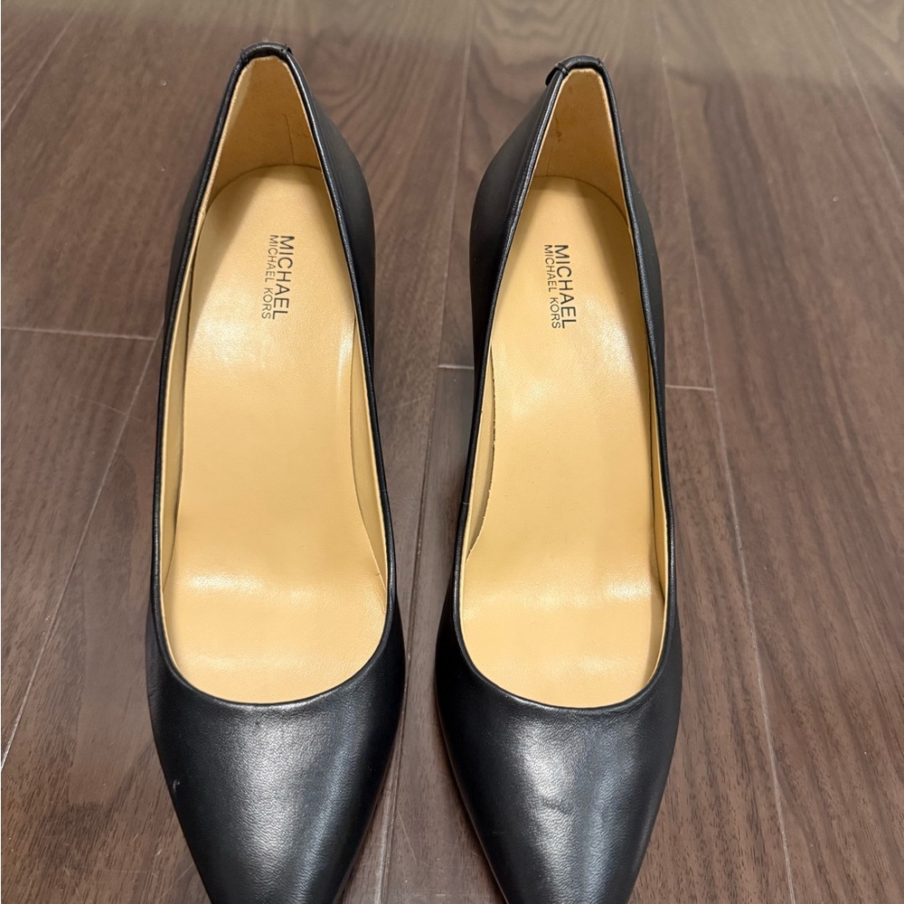 Michael Kors Black Leather Heels
